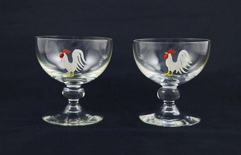 Cocktailglas fra Holmegaard år 1943-45