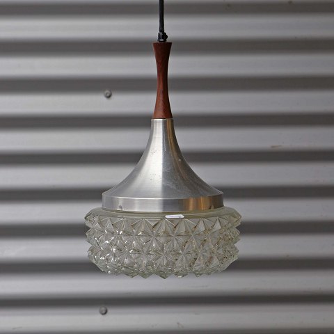 Loftlampe
palisander og glas