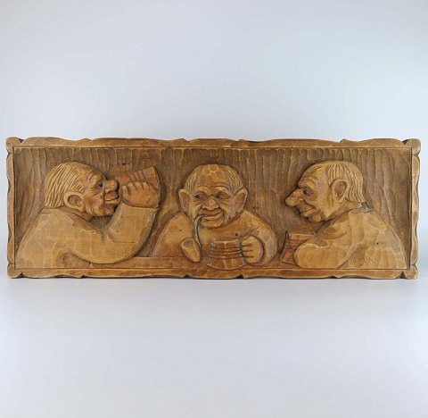 Thomas Dam relief
På kroen
Træsnit
60,5 cm
