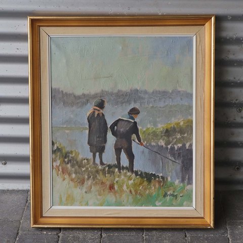 Arling Gade maleri
Børn ved vand
68,5 cm