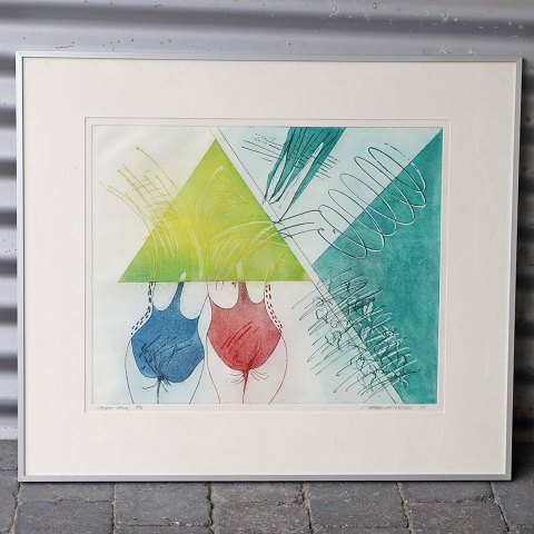 Gerard Van Kerkhof litografi
Badenymfer
71 cm