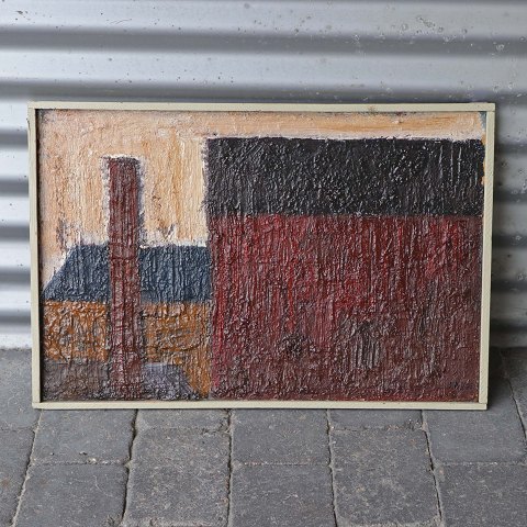 Peder B. Sørensen maleri
Mørke huse
64,5 cm
