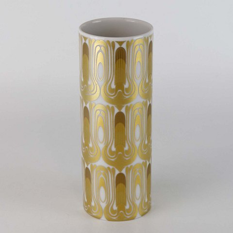 Bjørn Wiinblad vase
gylden dekoration
16 cm