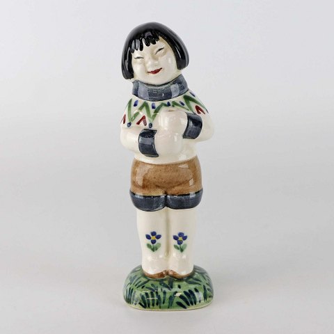 Aluminia figur
år 1959
grønlandsk pige
14 cm