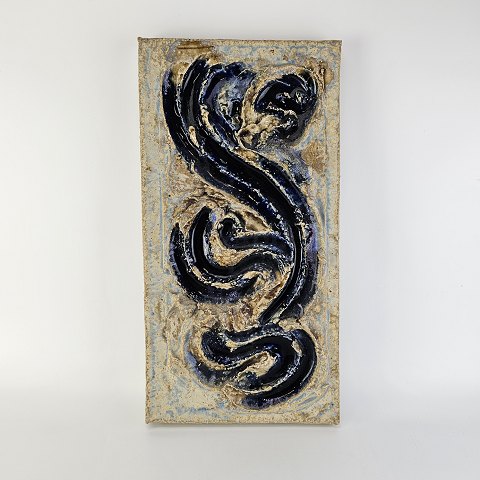 Relief blå abstrakt mønster
38 cm
