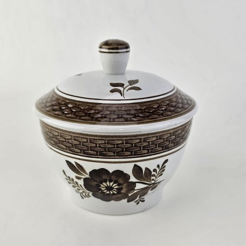 Aluminia sukkerskålTranquebar brun953