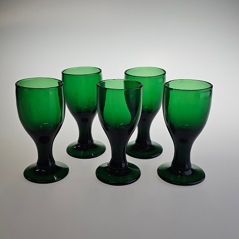 5 grønne spidsglas8 cm