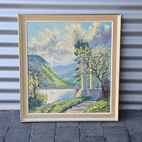 Finn Wennerwald maleri63x58 cm