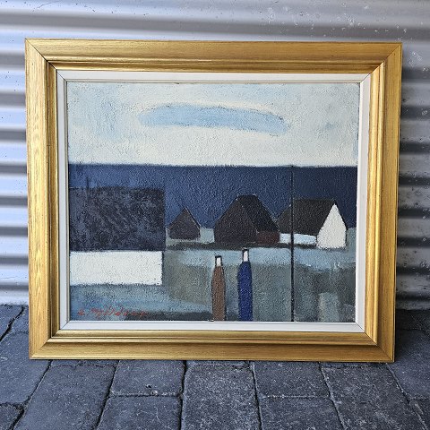 Egon Møldrup maleri64x74,5 cm