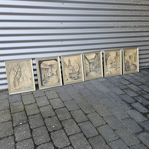 Einer Gross akvareller41x31,5 cm