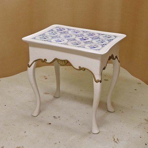 Hollandsk Delft-flise bordhvidmalet