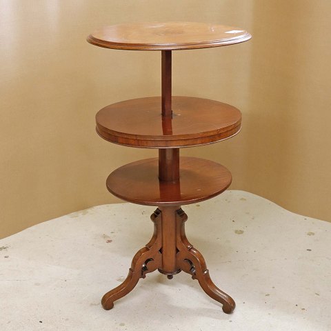 Dumbwaiter bordmahogni76,5-103 cm