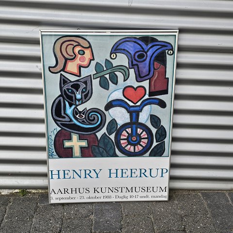 Henry Heerup plakatSørgemarch for kat85 x 60 cm