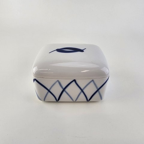 Lyngby smørboksBlå Flamme7,5 cm