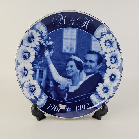 Lise PlatteMargrethe og Henrik sølvbryllup 19,5 cm
