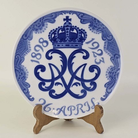 RC platte 187 kongeligt sølvbryllup år 192321,5 cm