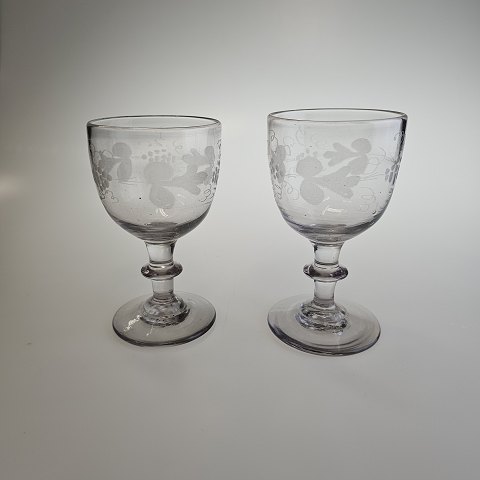 Antik VinløvglasHvidvin11 cm