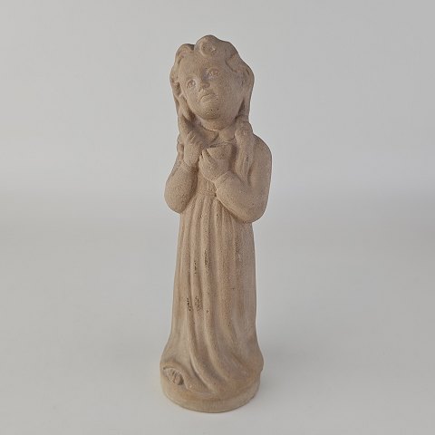 Figur Pige med telefon16,5 cm