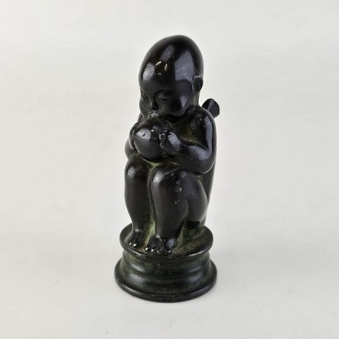 Just Andersen Figur med æble6 cm