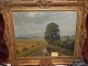 Maleri af mark og vejGustav P Rimmer