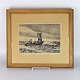 Carl Locher radering
Redningsbåd
42 cm