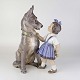 Dahl Jensen figur
1213
Pige med schæferhund
25 cm