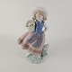 Lladro figurPige med blomster17 cm