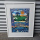 Esben Hanefelt Litografi 73x52,5 cm