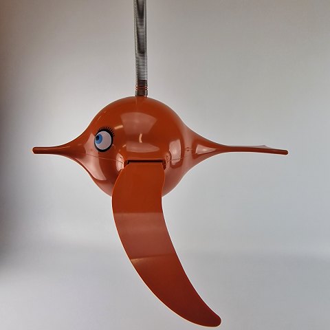 Kinnerup Antik & Porcelæn - Hoptimist fugl * rød * Busy Birdie